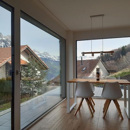 Apartment Panorama Am Walensee In Neubau-Villa Obstalden Exterior foto