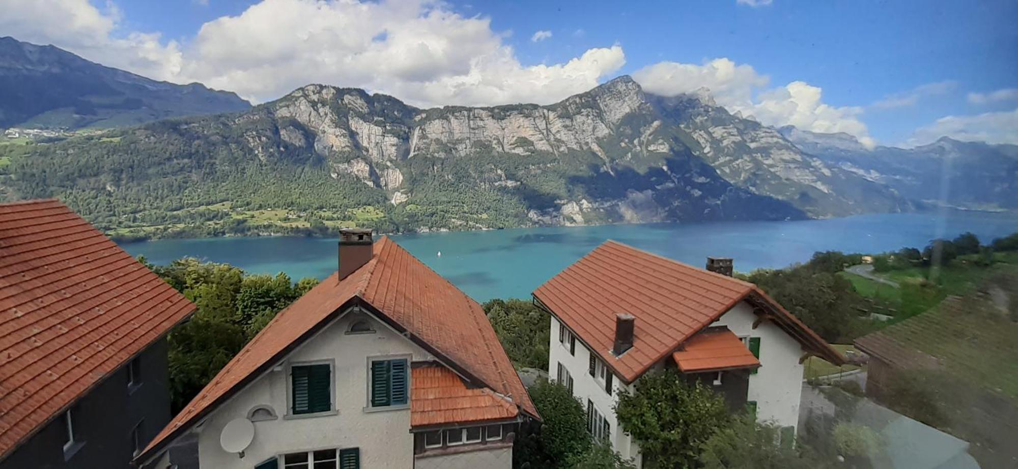 Apartment Panorama Am Walensee In Neubau-Villa Obstalden Exterior foto
